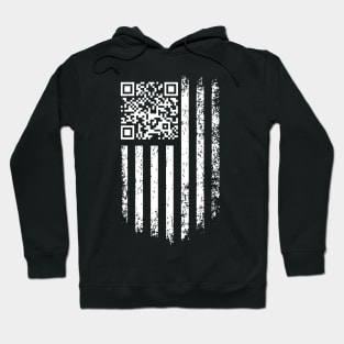Trump Dance QR with America Flag Hoodie